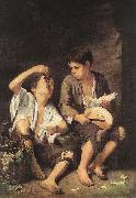 MURILLO, Bartolome Esteban Boys Eating Fruit (Grape and Melon Eaters) sg oil painting picture wholesale